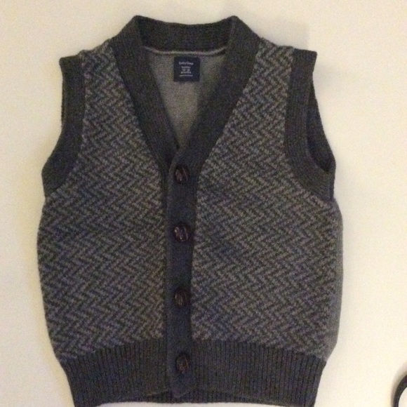 BABY GAP Other - BABY GAP BOYS HERRINGBONE BUTTON UP VEST. 12/18